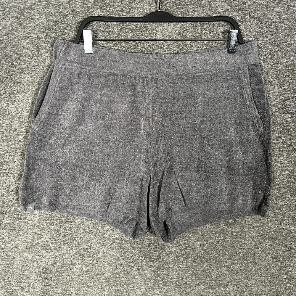 Barefoot Dreams Gray Cozy Knit Women's Shorts